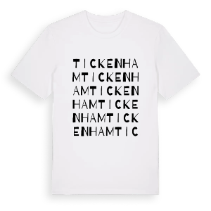 Tickenham ordlek t-shirt – ekologisk bomull t-shirt från Pinshirt