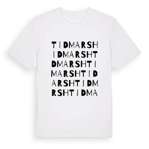 Tidmarsh ordlek t-shirt – ekologisk bomull t-shirt från Pinshirt