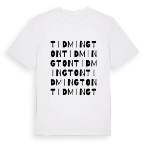 Tidmington ordlek t-shirt – ekologisk bomull t-shirt från Pinshirt
