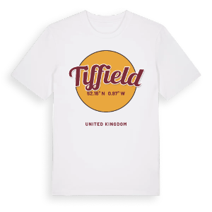 Tiffield cirkel t-shirt – ekologisk bomull t-shirt från Pinshirt