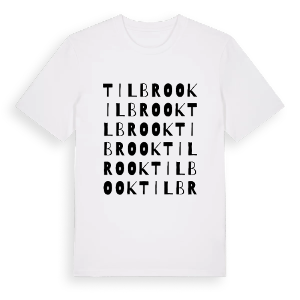 Tilbrook ordlek t-shirt – ekologisk bomull t-shirt från Pinshirt