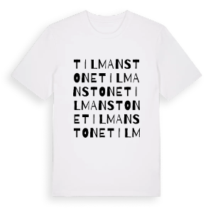 Tilmanstone ordlek t-shirt – ekologisk bomull t-shirt från Pinshirt