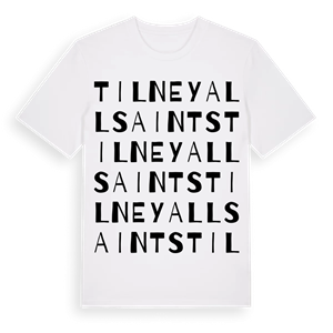 Tilney All Saints ordlek t-shirt – ekologisk bomull t-shirt från Pinshirt