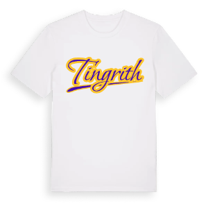 Tingrith baseball t-shirt – ekologisk bomull t-shirt från Pinshirt