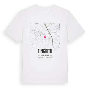 Tingrith karta t-shirt – ekologisk bomull t-shirt från Pinshirt