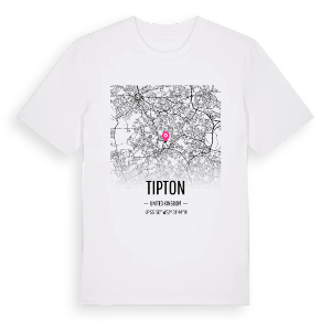 Tipton karta t-shirt – ekologisk bomull t-shirt från Pinshirt