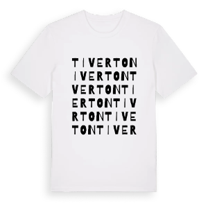 Tiverton ordlek t-shirt – ekologisk bomull t-shirt från Pinshirt