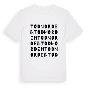 Todmorden ordlek t-shirt – ekologisk bomull t-shirt från Pinshirt