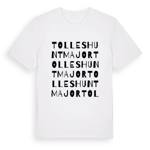 Tolleshunt Major ordlek t-shirt – ekologisk bomull t-shirt från Pinshirt