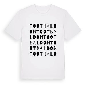 Toot Baldon ordlek t-shirt – ekologisk bomull t-shirt från Pinshirt