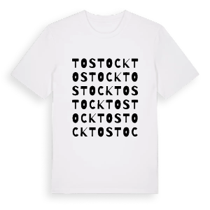 Tostock ordlek t-shirt – ekologisk bomull t-shirt från Pinshirt