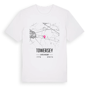 Towersey karta t-shirt – ekologisk bomull t-shirt från Pinshirt