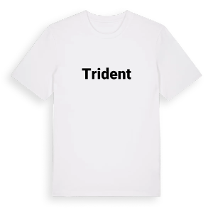 Trident fetstil t-shirt – ekologisk bomull t-shirt från Pinshirt