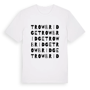 Trowbridge ordlek t-shirt – ekologisk bomull t-shirt från Pinshirt