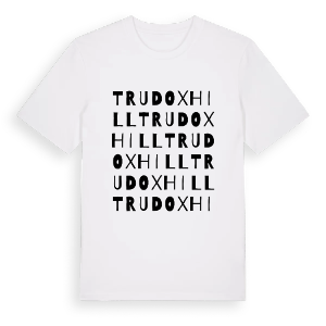 Trudoxhill ordlek t-shirt – ekologisk bomull t-shirt från Pinshirt