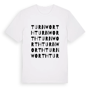 Turnworth ordlek t-shirt – ekologisk bomull t-shirt från Pinshirt