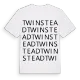Twinstead ordlek t-shirt