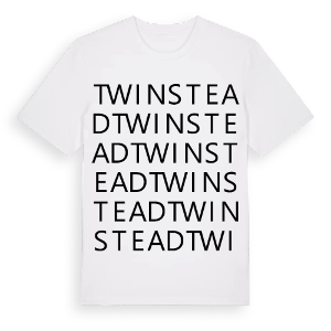 Twinstead ordlek t-shirt – ekologisk bomull t-shirt från Pinshirt