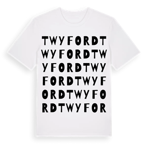 Twyford ordlek t-shirt – ekologisk bomull t-shirt från Pinshirt