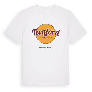 Twyford cirkel t-shirt – ekologisk bomull t-shirt från Pinshirt