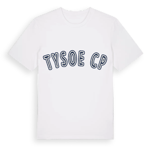 Tysoe CP college t-shirt – ekologisk bomull t-shirt från Pinshirt