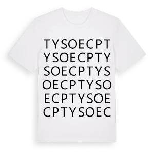 Tysoe CP ordlek t-shirt – ekologisk bomull t-shirt från Pinshirt