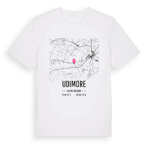 Udimore karta t-shirt – ekologisk bomull t-shirt från Pinshirt
