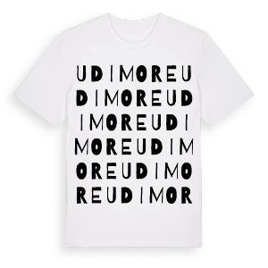 Udimore ordlek t-shirt – ekologisk bomull t-shirt från Pinshirt