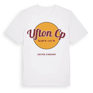 Ufton CP cirkel t-shirt – ekologisk bomull t-shirt från Pinshirt