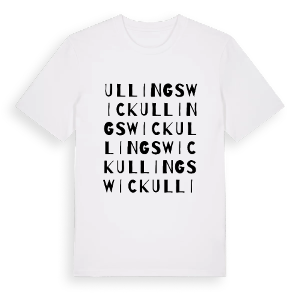 Ullingswick ordlek t-shirt – ekologisk bomull t-shirt från Pinshirt