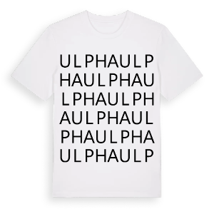 Ulpha ordlek t-shirt – ekologisk bomull t-shirt från Pinshirt