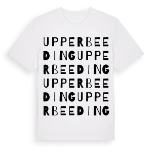 Upper Beeding ordlek t-shirt – ekologisk bomull t-shirt från Pinshirt