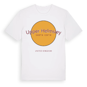 Upper Helmsley cirkel t-shirt – ekologisk bomull t-shirt från Pinshirt