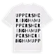 Upper Sheringham ordlek t-shirt