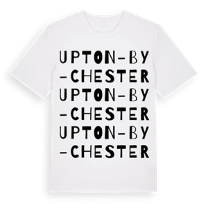 Upton-by-Chester ordlek t-shirt – ekologisk bomull t-shirt från Pinshirt