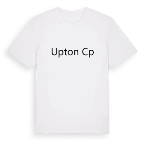 Upton CP fetstil t-shirt – ekologisk bomull t-shirt från Pinshirt