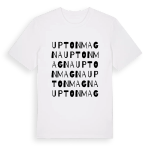 Upton Magna ordlek t-shirt – ekologisk bomull t-shirt från Pinshirt