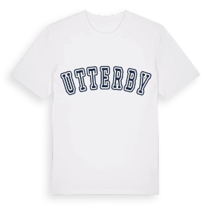 Utterby college t-shirt – ekologisk bomull t-shirt från Pinshirt