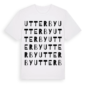 Utterby ordlek t-shirt – ekologisk bomull t-shirt från Pinshirt