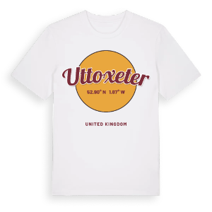 Uttoxeter cirkel t-shirt – ekologisk bomull t-shirt från Pinshirt