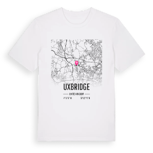 Uxbridge karta t-shirt – ekologisk bomull t-shirt från Pinshirt
