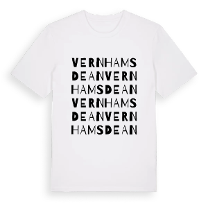 Vernhams Dean ordlek t-shirt – ekologisk bomull t-shirt från Pinshirt