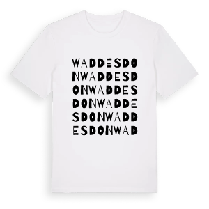 Waddesdon ordlek t-shirt – ekologisk bomull t-shirt från Pinshirt