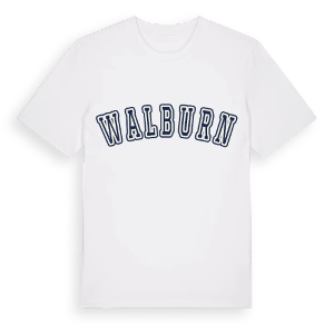 Walburn college t-shirt – ekologisk bomull t-shirt från Pinshirt