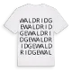 Waldridge ordlek t-shirt
