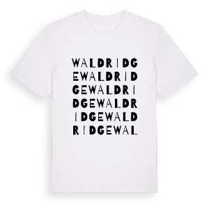 Waldridge ordlek t-shirt – ekologisk bomull t-shirt från Pinshirt