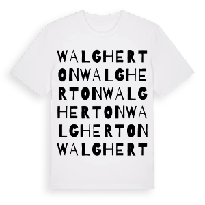 Walgherton ordlek t-shirt – ekologisk bomull t-shirt från Pinshirt