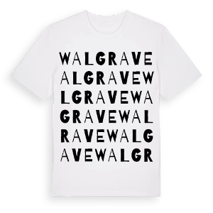Walgrave ordlek t-shirt – ekologisk bomull t-shirt från Pinshirt
