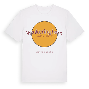 Walkeringham cirkel t-shirt – ekologisk bomull t-shirt från Pinshirt