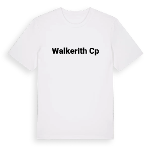 Walkerith CP fetstil t-shirt – ekologisk bomull t-shirt från Pinshirt